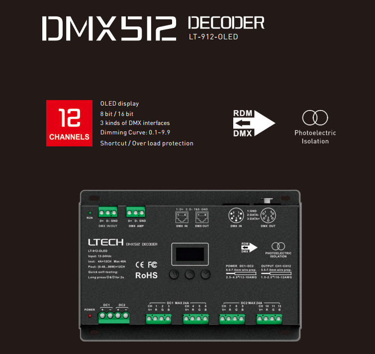 LTECH_DMX_controller_LT_912_OLED_1
