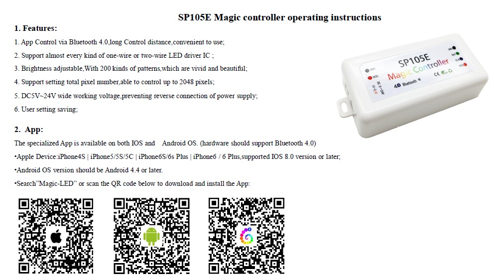 SP105E_Bluetooth_Magic_Controller_for_WS2801_WS2811_LDP6803_SK6812_WS2812B_LED_pixels_Strip