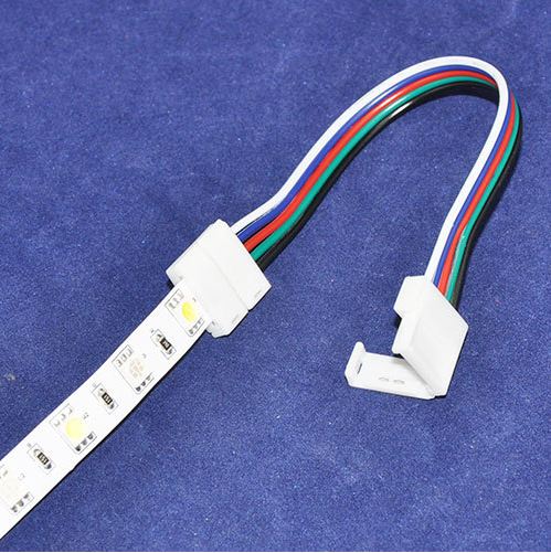 10mm/12mm Width RGBW Strip Connector Extend Line 5 Pin and 2 Clips 10Pcs