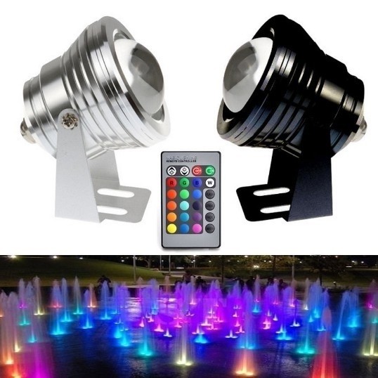 12V 24V 10W Underwater Light IP67 Fountain Pool RGB Waterproof LED Lamp