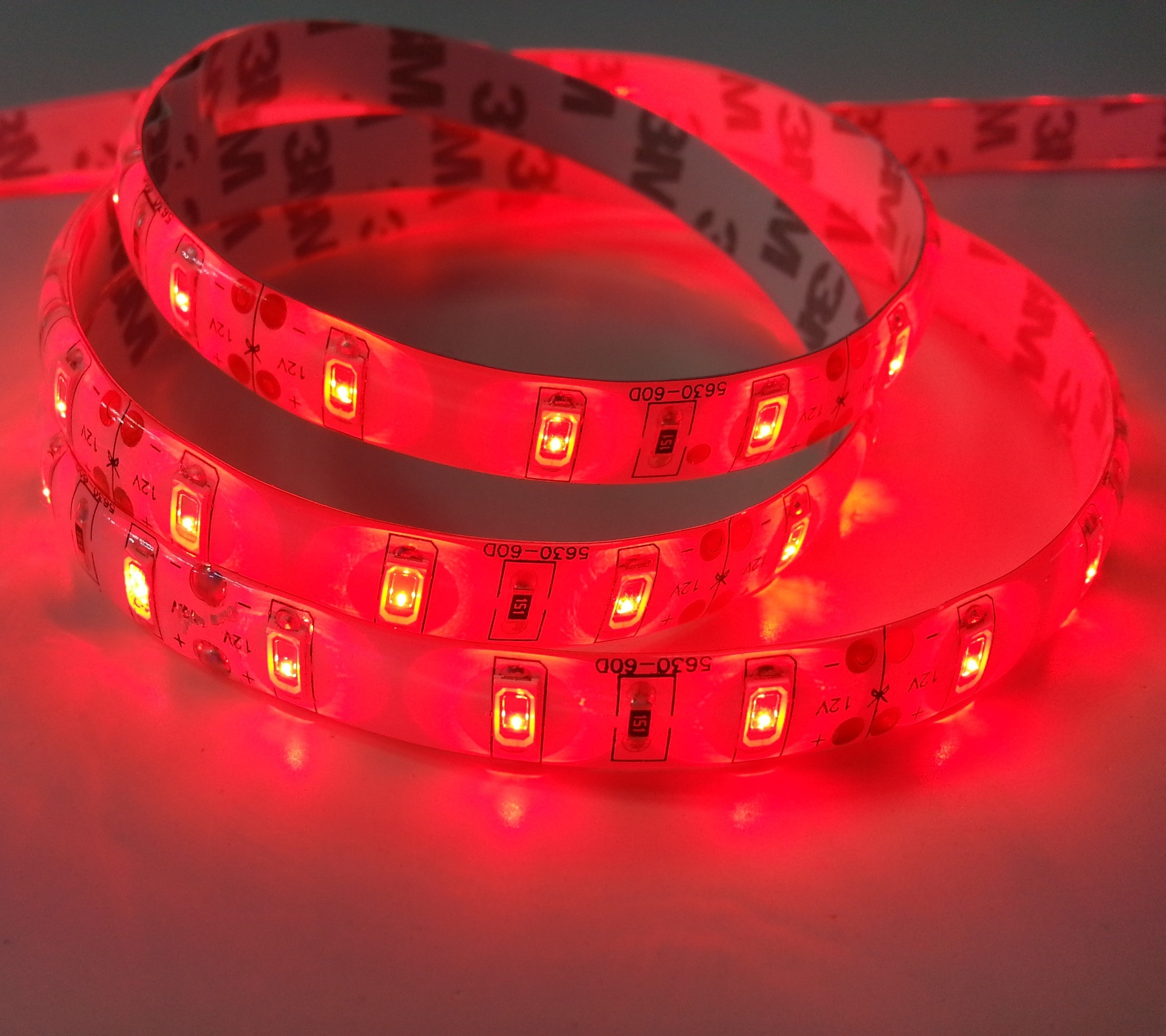 16.4Ft 300Leds SMD 5630 Waterproof Red LED Light Strip DC12V