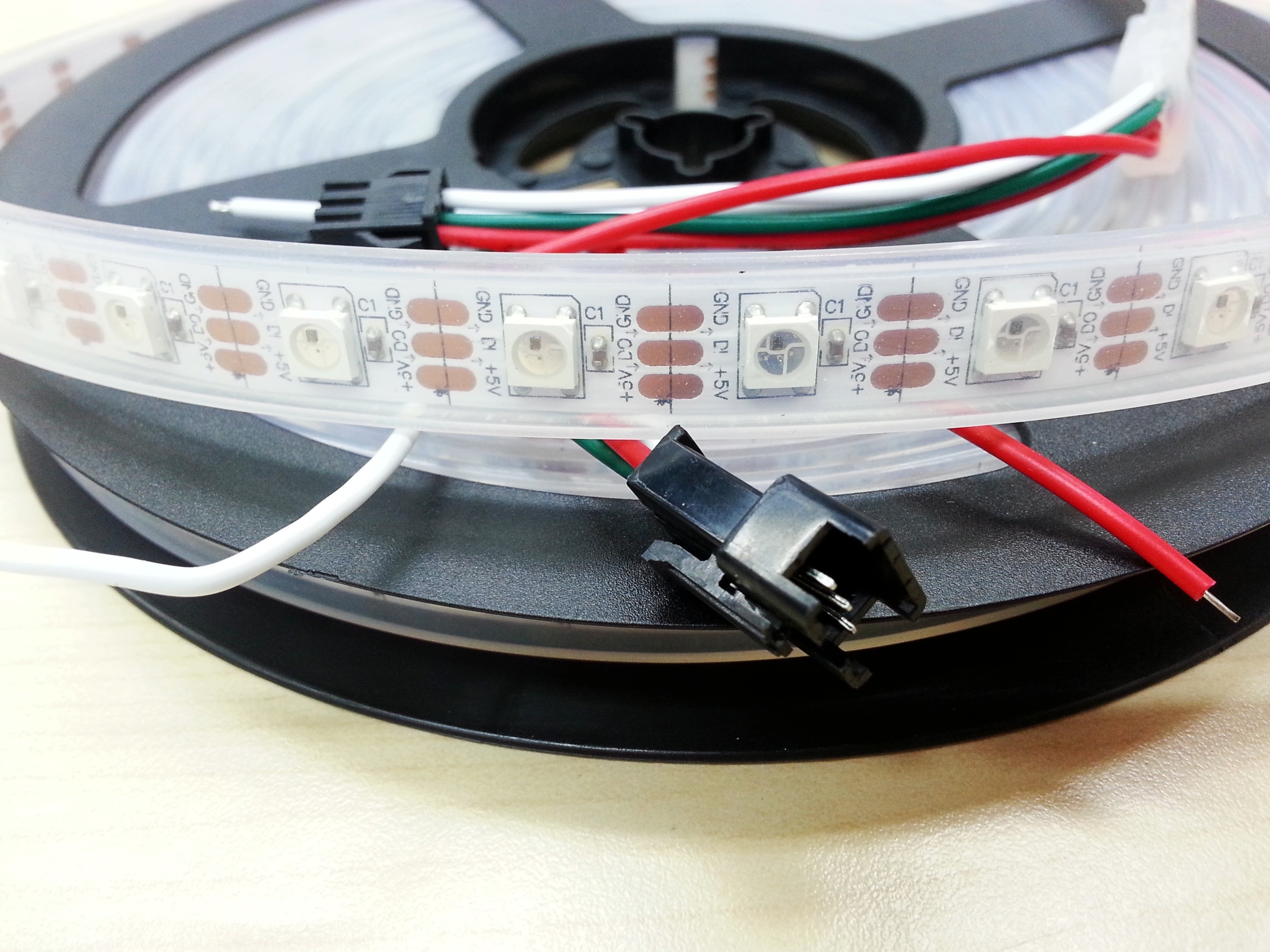 16.4Ft Programmable 60ICs/M 5V WS2811 IC RGB 5050 LED Light Strip