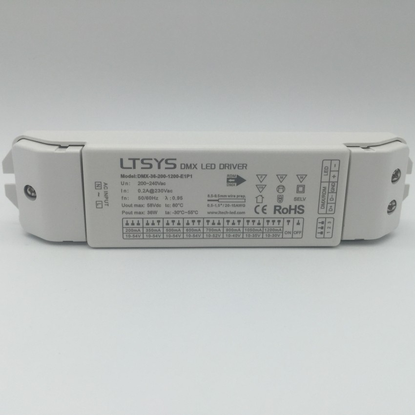 LTECH DALI-36-12-F1P1 LED Intelligent Dimming Driver Dmx/RDM Dim