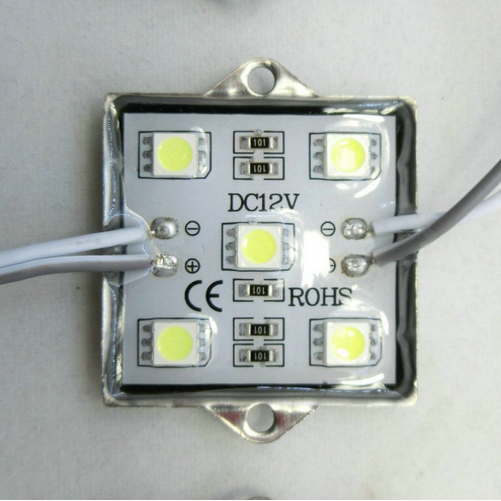 5050 SMD 5 LEDs Waterproof Module Tetragonal Shell Module DC12V