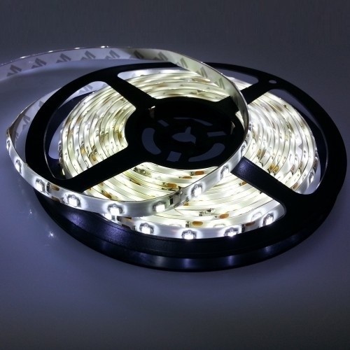 5 Meters White 3528 LED Flexible Strip Light 12V Waterproof 300 Leds