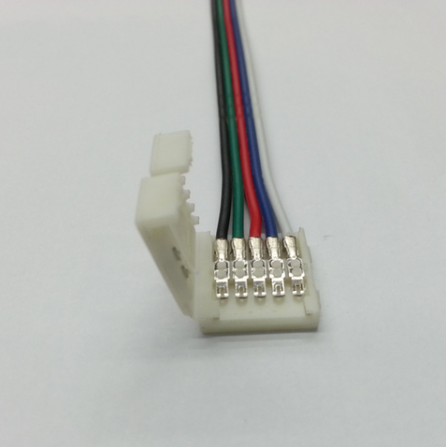 5 Pin Wire Connector For 10mm/12mm RGBW LED Strips 15Pcs