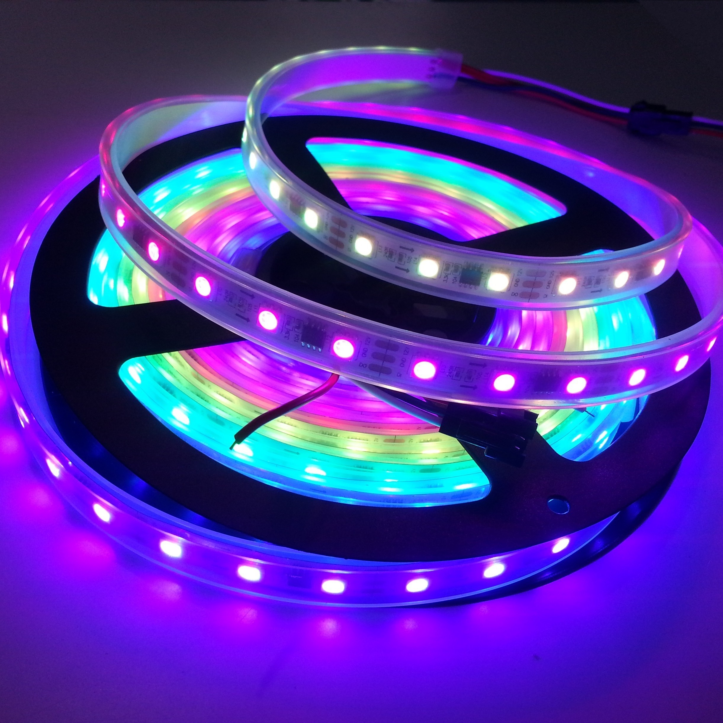 5M 12V DC WS2811 Addressable RGB 5050 Digital LED Light Strip 100ICs 300LEDs