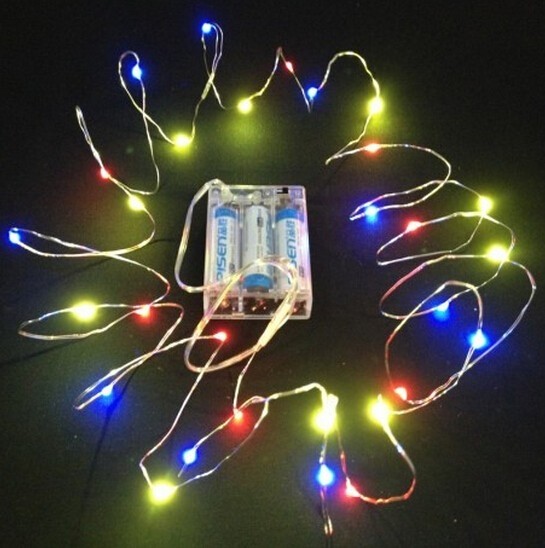 Battery operated DC4.5V 20-LEDs 2Meters Copper Wire LED String Light