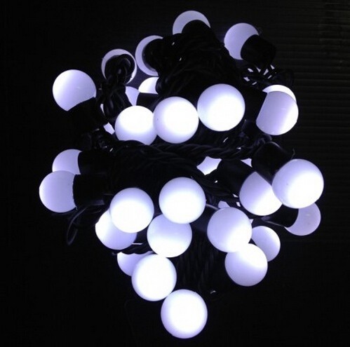 Ball Shaped 5M 50Leds White Fairy Light Christmas Tree String Light