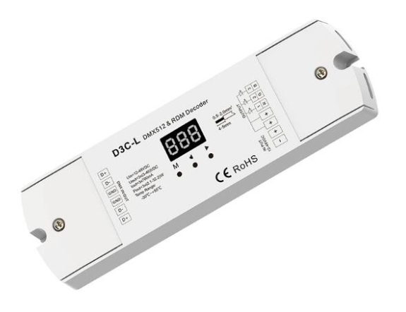 D3C-L-700mA Skydance Led Controller 3CH Constant Current DMX512 & RDM Decoder