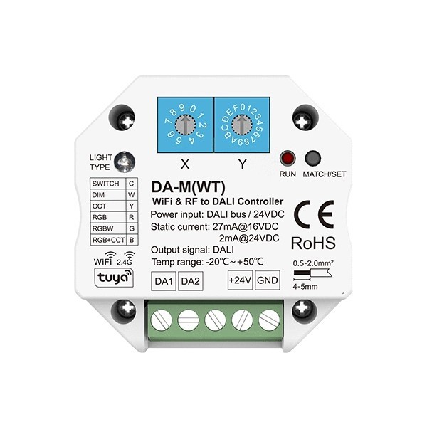 DA-M(WT) Skydance 24V DC WiFi RF to DALI Converter Led Master Controller