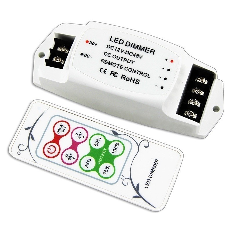 BC-319 Bincolor Led Controller 12V-48V PWM Dimmer with RF Remote