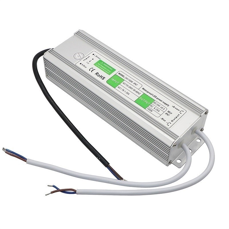 DC 12V 24V 150W Waterproof LED Driver Transformer AC to DC Converter