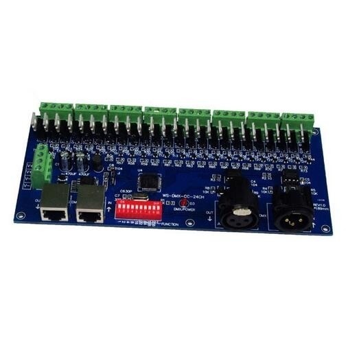 WS-DMX-CC-24CH 12-24v 8 Groups 24 Channel Dmx512 Decoder