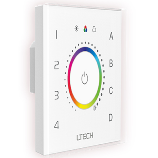 Ltech EDT3 DALI RGB Touch Panel Master Led Controller DT8 x-y Switch Dimming Color Adjustment Zone Control