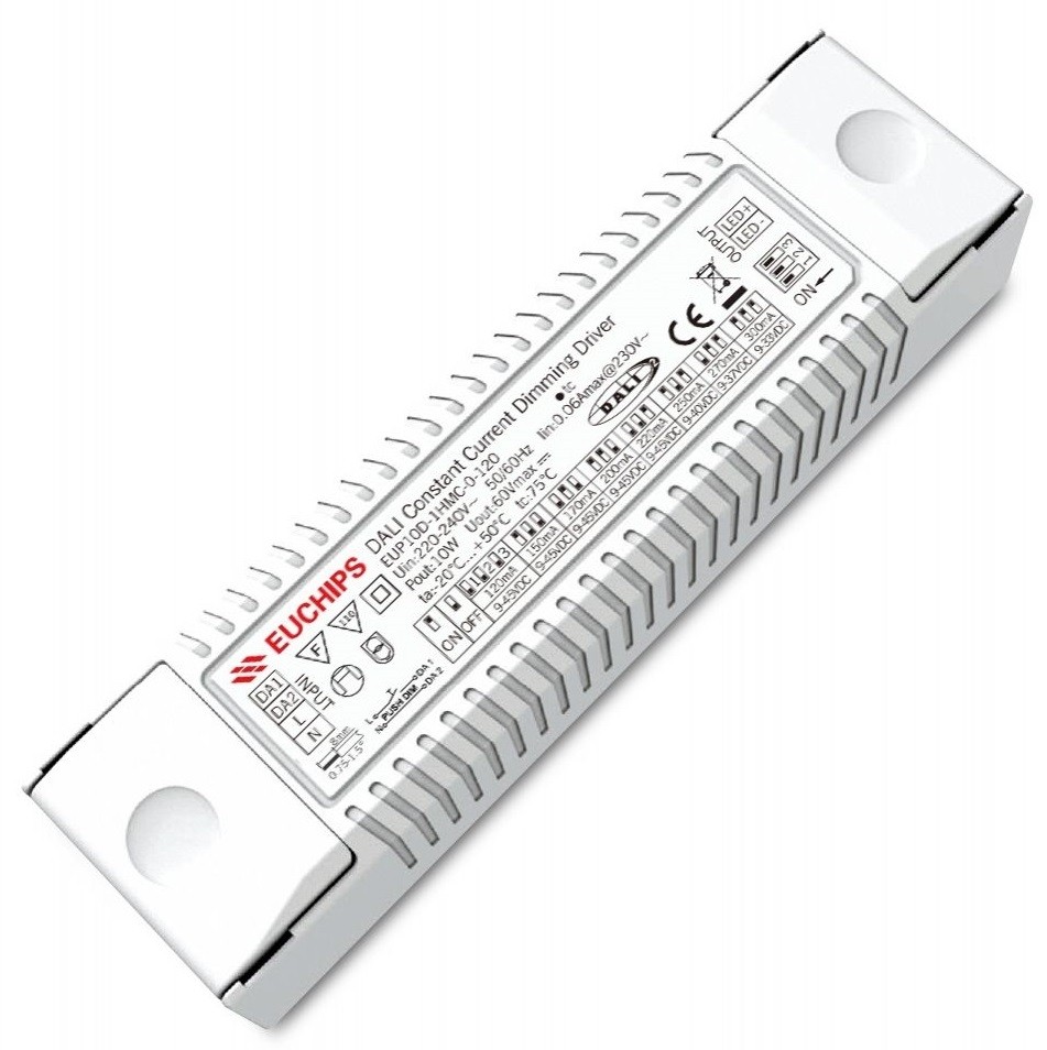 Euchips EUP10D-1HMC-0-120 10W DALI CC Led Driver 1CH 120-300mA