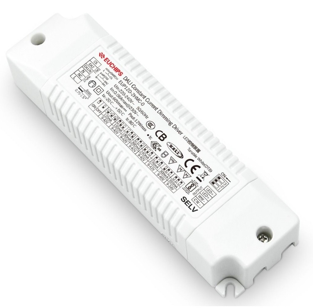 Euchips EUP20D-2HMC-0 20W DALI CC Led Driver 2ch DT8 350-700mA