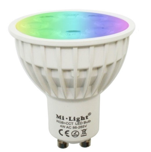 MiBoxer FUT103 Milight IOS Android Controlled 4W GU10 RGB+CCT Led Smart Bulb Mi Light