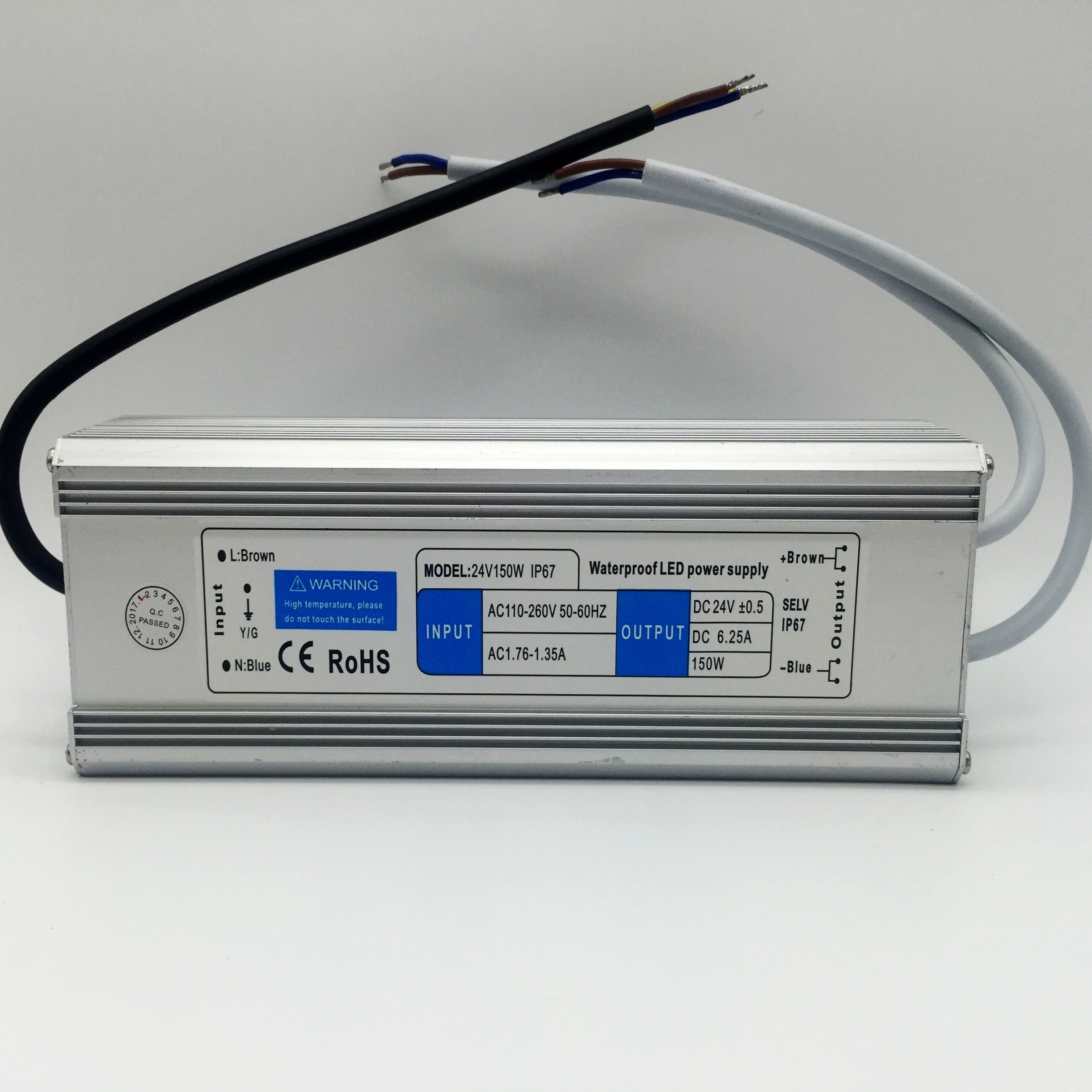 IP67 DC24V 150W Power Supply Waterproof LED Driver