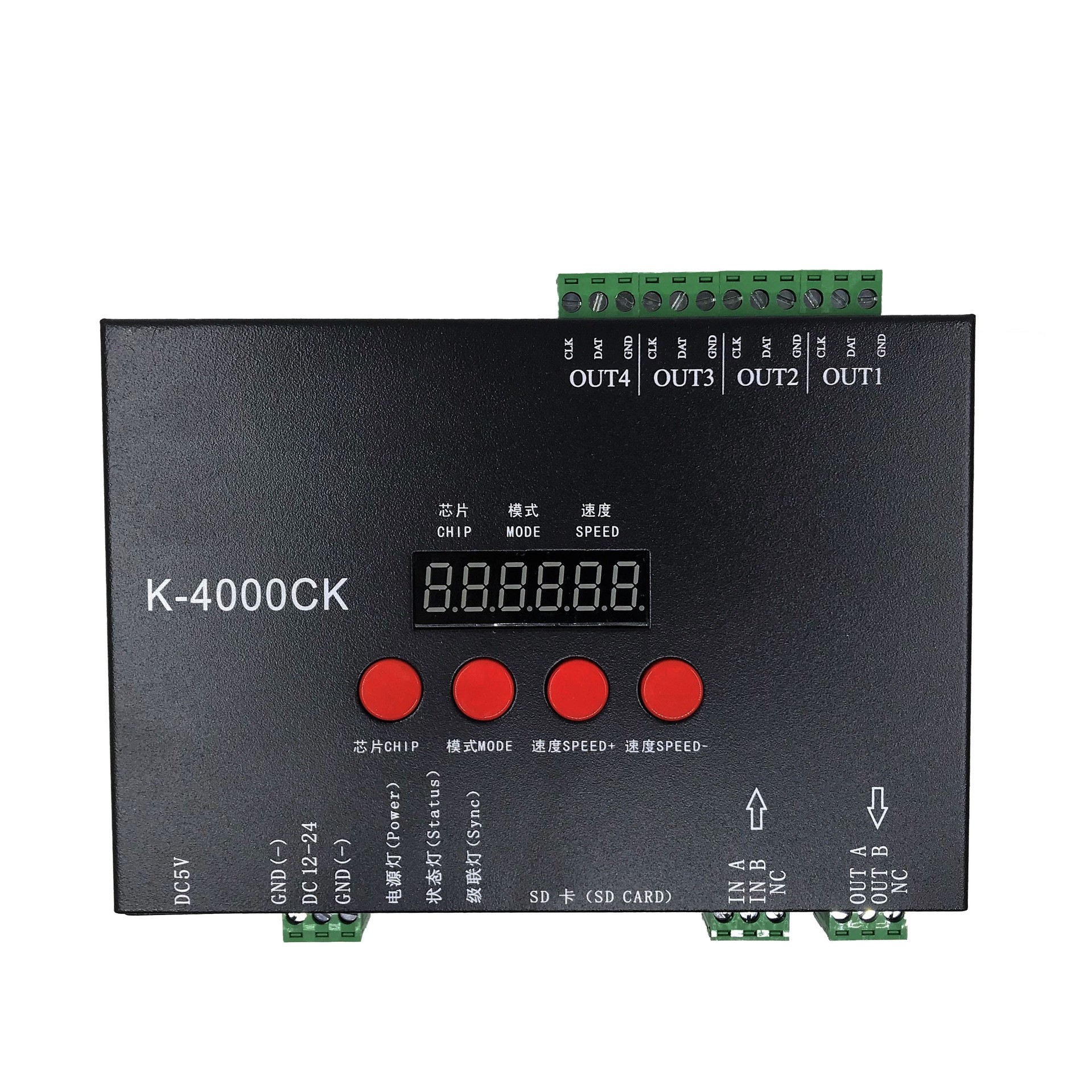 K-4000CK SD Card Addressable Programable Pixel LED Controller