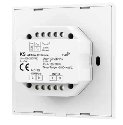 KS Skydance Triac RF Dimmer Rotary Panel AC