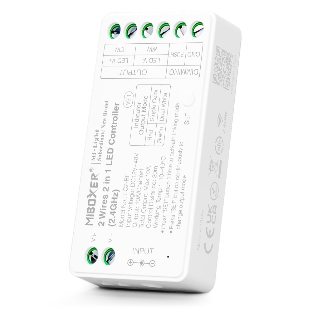 Mi.Light LC2-RF DC12V 48V 2 Wires 2 in 1 LED Controller