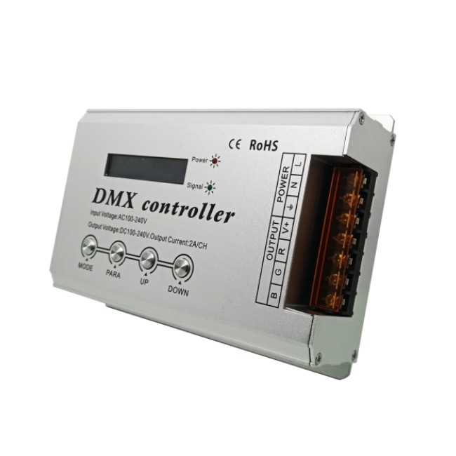DMX300B Leynew 3CH High-Voltage LED DMX Controller with XLR3 and RJ45
