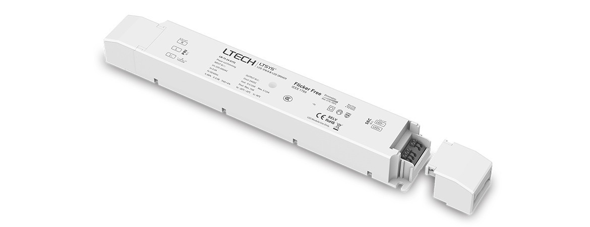Ltech 75W LM-75-12-G1T2 Led Triac ELV CV Dimming Driver Push Dim 12Vdc
