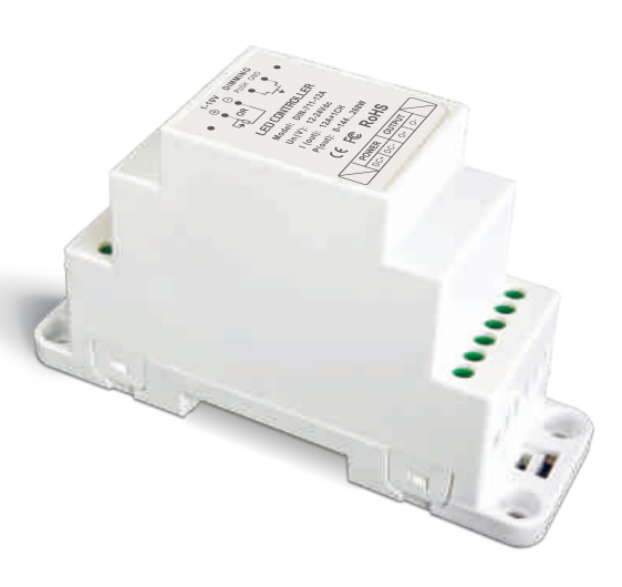 LTECH DIN-711-12A DIN Rail 1-10V LED Dimming Driver DC12-24V Input