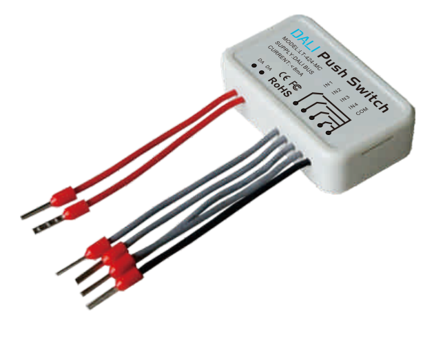 LTECH LT-424-MC DALI Broadcase Push Switch Signal Current ≤8mA(Static)