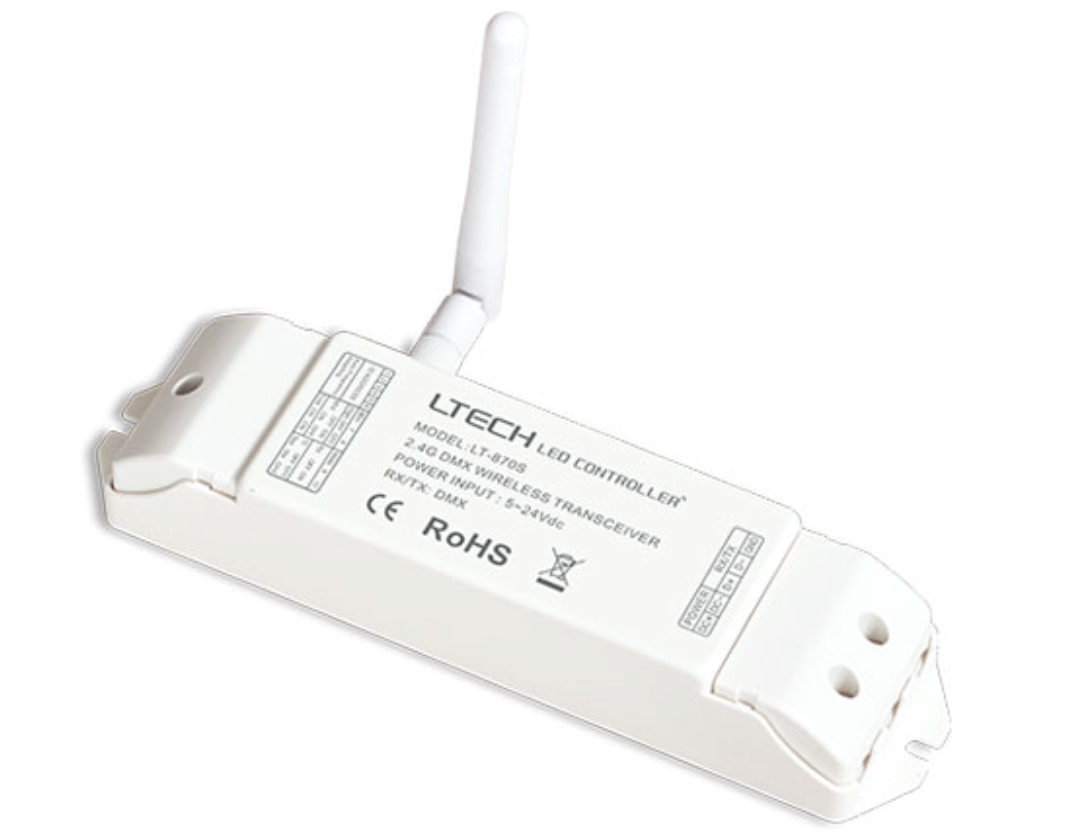 Ltech LT-870S 2.4G Wireless DMX512 Transceiver 2.4G 5-24Vdc