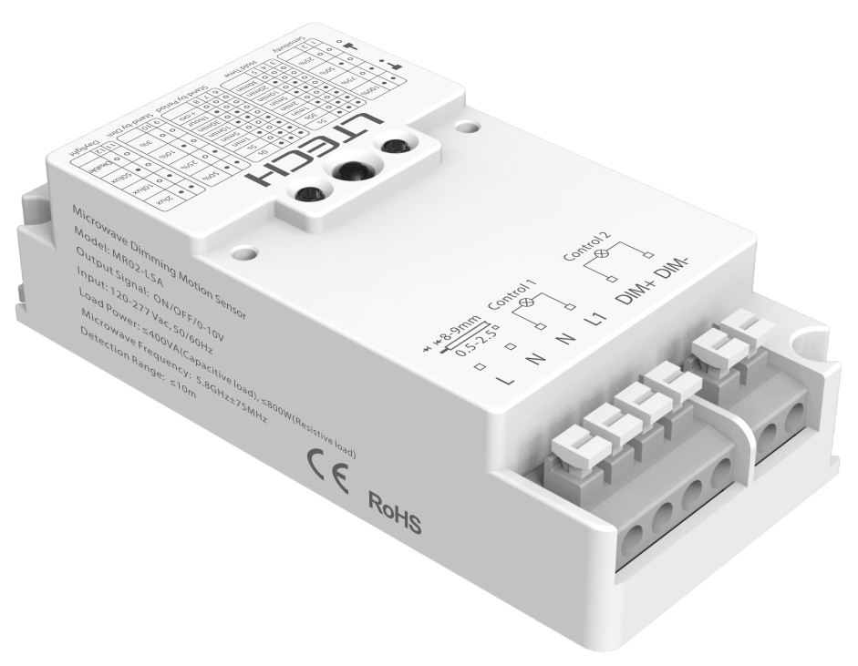 Ltech MR02-LSA 0-10V Relay Decoder Microwave Motion Sensor Control Led Controller Driver
