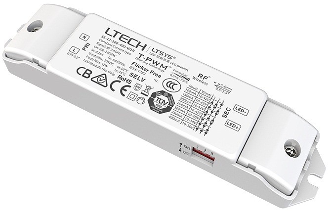 LTECH SE-12-100-400-W1R CC RF 2.4G Intelligent Driver Flicker-Free T-PWM Led Controller