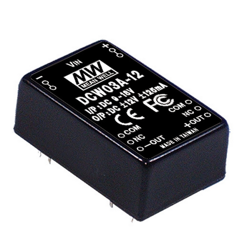 DCW03 3W DC-DC Mean Well Regulated Dual Output Converter Power Supply