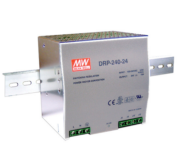 DRP-240 240W Mean Well Single Output Industrial DIN RAIL Power Supply