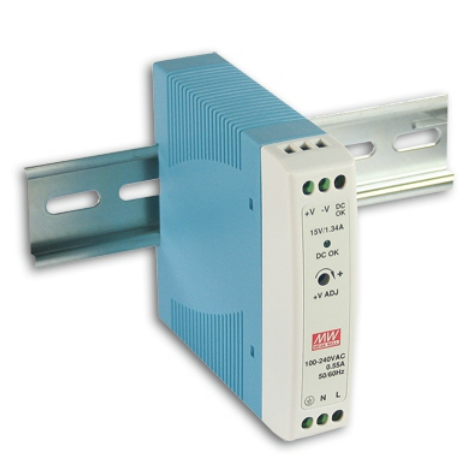 MDR-20 20W Mean Well Single Output Industrial DIN Rail Power Supply