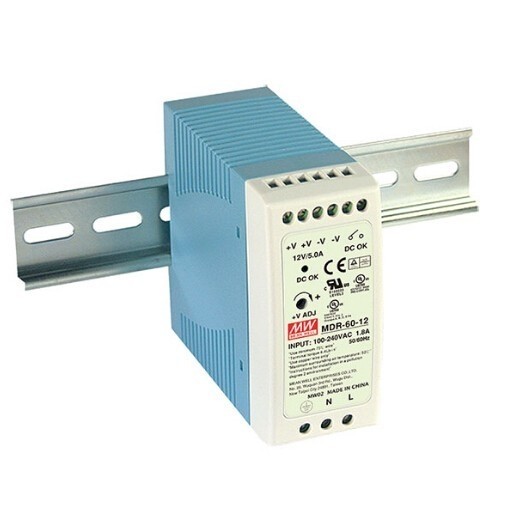 MDR-60 60W Mean Well Single Output Industrial DIN Rail Power Supply