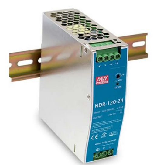 NDR-120 120W Mean Well Single Output Industrial DIN RAIL Power Supply
