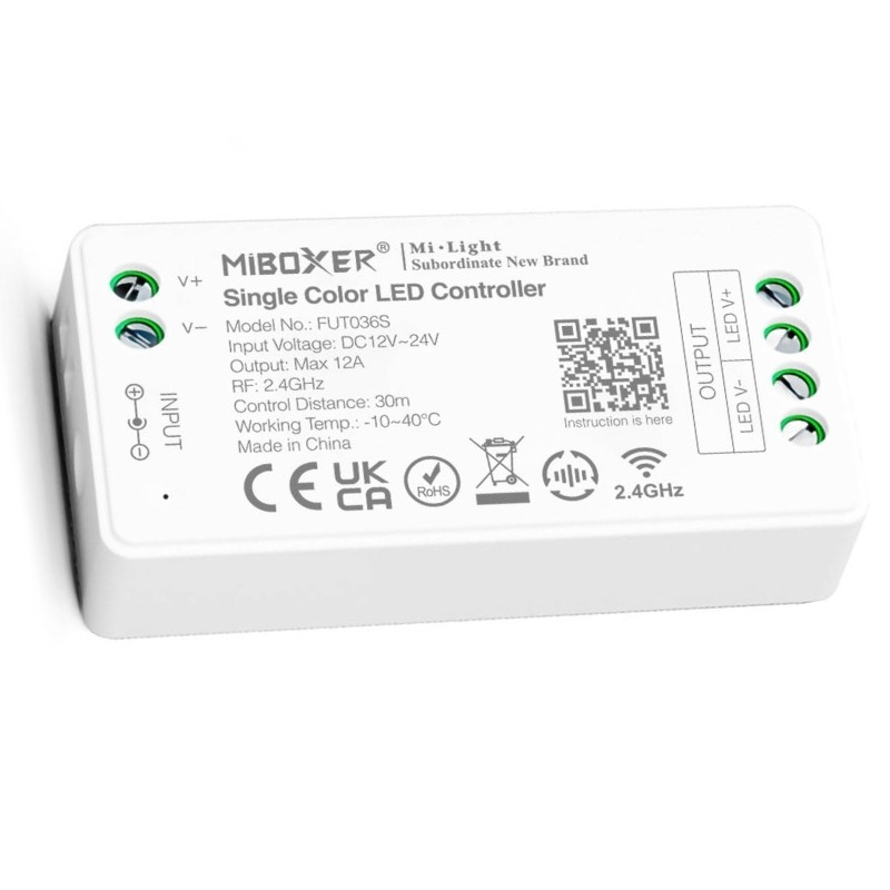 MiBoxer FUT036S Milight 2.4GHz Single Color Led Cotroller Dimmer Control Driver