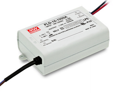 PLD-16 Series Mean Well 16W Single Output Power Supply LED Driver