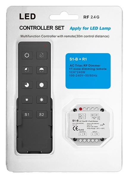 S1-B + R1 Skydance RF Dimmer Kit AC Triac