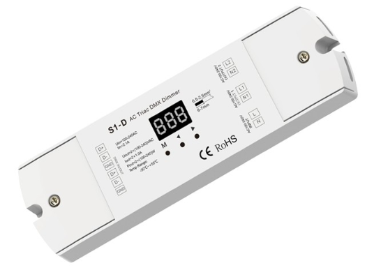 S1-D Skydance DMX Dimmer AC Triac 2CH*1A