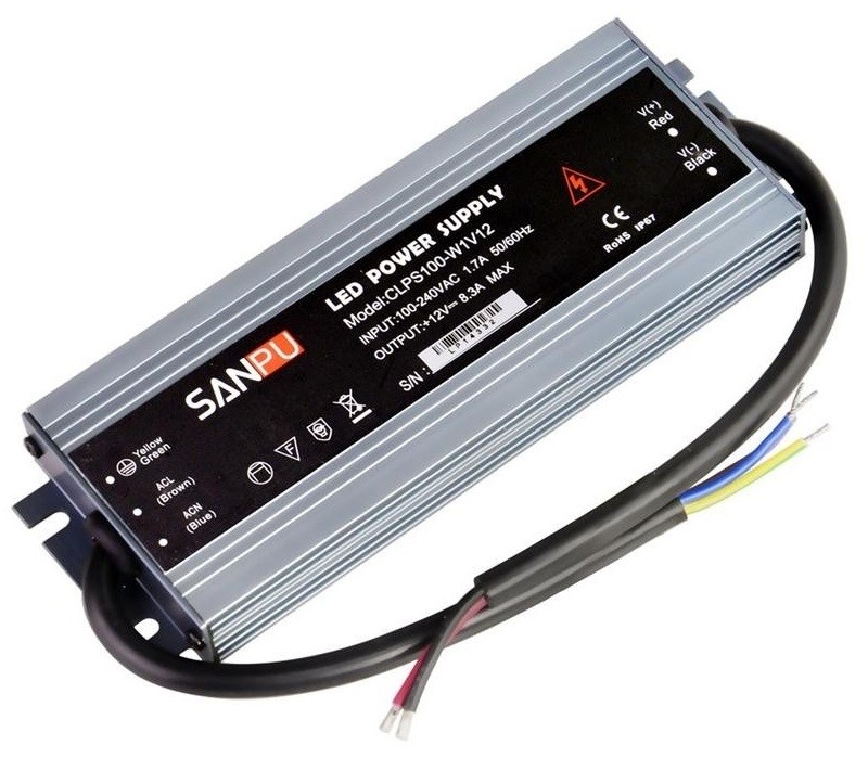 CLPS100-W1V12 SANPU Power Supply Waterproof 12V 100W Transformer Driver