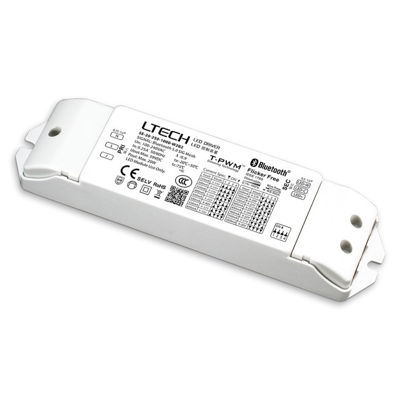 Ltech SE-20-250-1000-W2B2 CC Intelligent Tunable White LED Driver