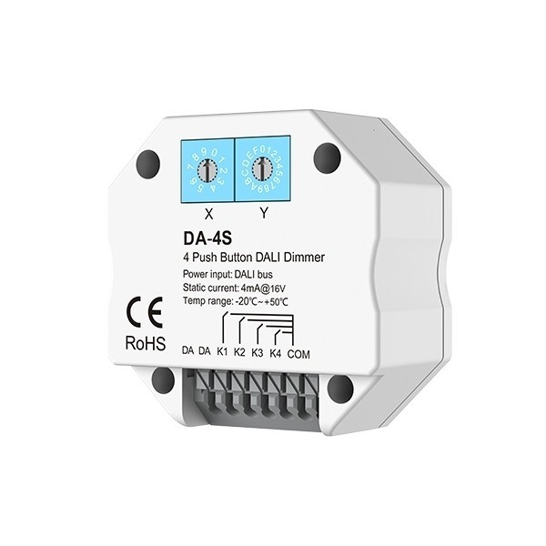 DA-4S SKYDANCE LED Controller DALI 4 Push Button Dimmer