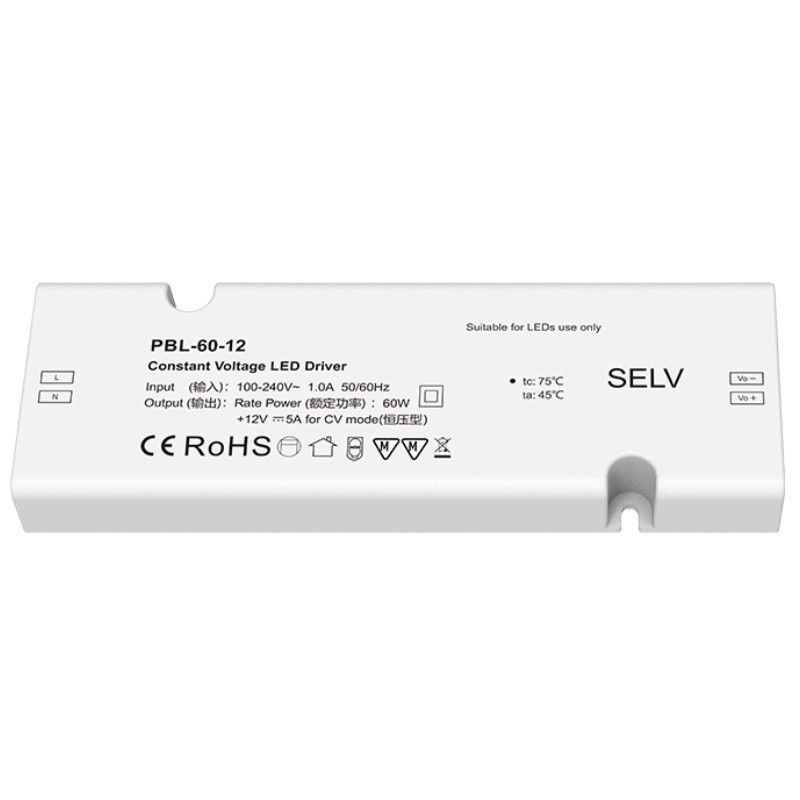 PBL-60-12 PBL-60-24 Skydance 60W 1CH CV Led Driver Controller