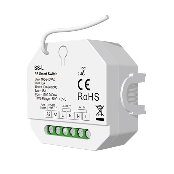 SS-L Skydance Led Controller 1CH 15A 100-240V AC RF Push Switch