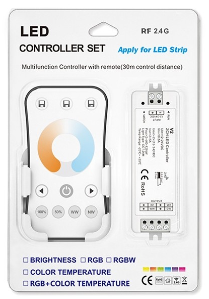 V2 + R7-1 Skydance Led Controller 5A*2CH Color Temperature LED Controller Set