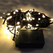 Warm White LED Bullet String Lights For Christmas Tree 10m 100Leds 2Pcs