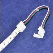 10mm/12mm Width RGBW Strip Connector Extend Line 5 Pin and 2 Clips 10Pcs